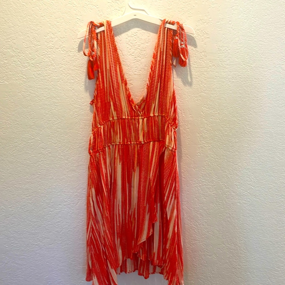 Band of the Free, dress, medium, burnt orange and cream
